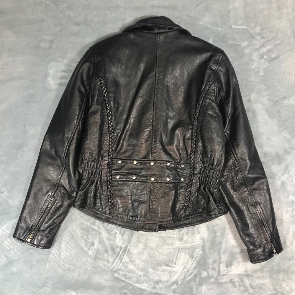 NWOT Leather Moto Jacket - Picture 2 of 8